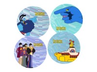 Ensemble Beatles de 4 assiettes en céramique de 10" Yellow Submarine